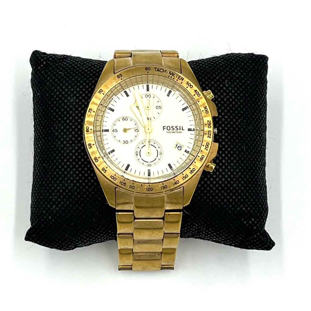 Men's Fossil Sport 54 Chronograph Gold-Tone Steel Watch CH3037